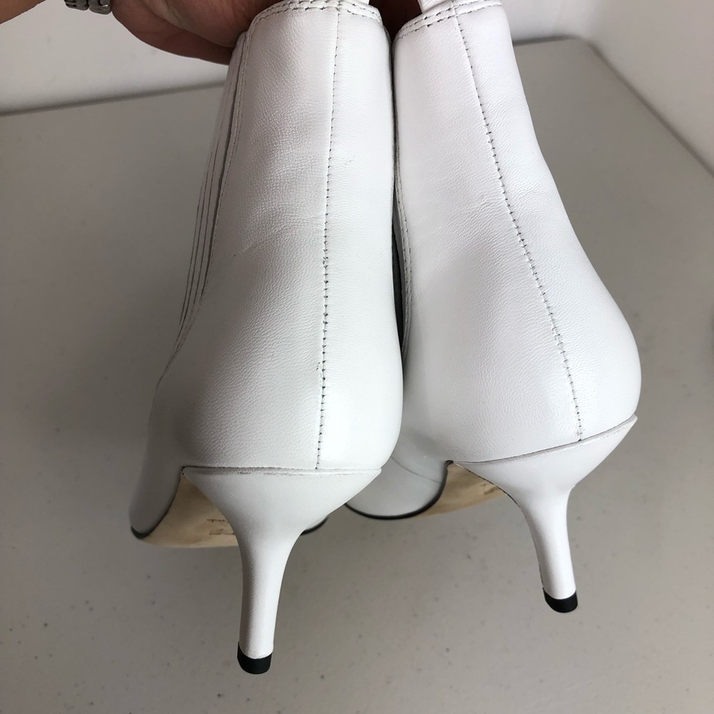 Diane Von Furstenberge white bootie shoes Sz 6.5 - Picture 6 of 8
